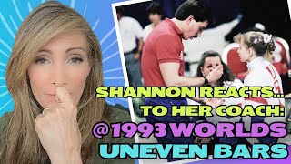 Shannon Miller Reacts: Uneven Bar Event Final at 1993 World Championships (BUT Mostly Her Coach)