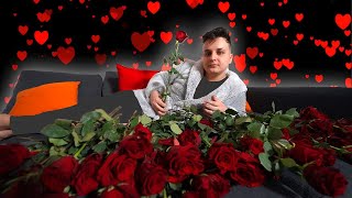 100 RÓZSÁVAL LEPTEM MEG A BARÁTNŐMET VALENTIN NAPON🌹🌹🌹...