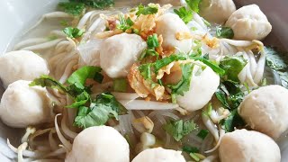 #ก๋วยเตี๋ยวลูกชิ้นหมูน้ำใส#สูตรทำกินง่ายๆ