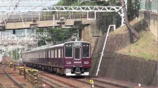 【阪急電鉄】8000系8002F%普通梅田行@御影('12/07)