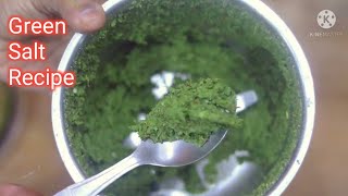 Green Salt Recipe | Pahadi Namak | Pisyun Lon | लहसून वाला नमक | Garlic salt (Hara namak )