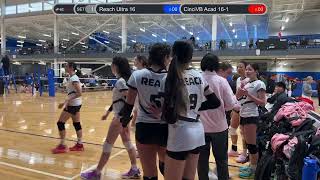 Reach Ultra 16 vs CinciVB Acad 16-1, 2025-02-16, Day 2, Match 4, 1st Set