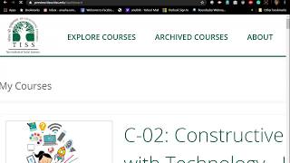 [TISSx | Help Guide] Navigating Courses on TISSx on Laptop