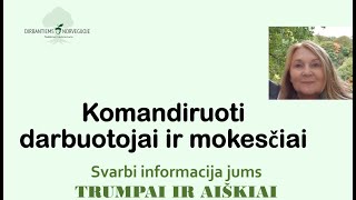 Komandiruotas darbuotojas ir mokesčiai