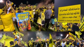 احتفالات وصخب جماهير الاتحاد بتحقيق أقوى دوري عربي 2025