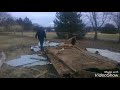 tearing down a shed for metal to close in carport