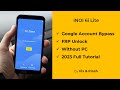 Inoi 6i Lite FRP Bypass | Google Account Unlock without PC Android 8.1 | Inoi FRP remove flash tool