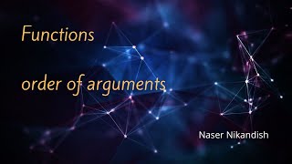 Order of arguments in python functions