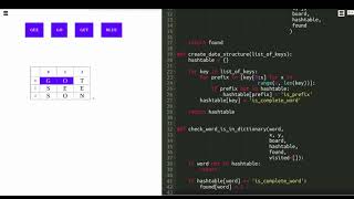 Word Boggle | TRIE | DFS | Python Program
