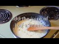 1 minute video lemon dill sauce