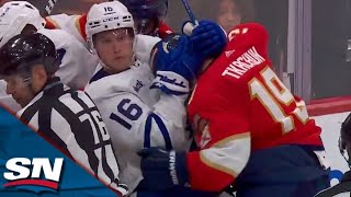 Scrum Ensues Between Maple Leafs And Panthers After Final Buzzer In Game 4