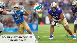Miami Dolphins 2024 NFL Draft 1st-Round Targets!