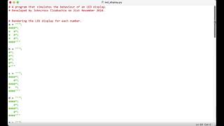 Number to LED Display Converter | Python Program