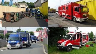 EXPLOSION RECYCLING-BETRIEB | MANV \u0026 WASSERRETTUNG | GROßÜBUNG WETZLAR - 26.08.2017