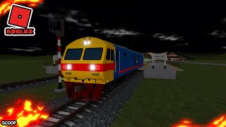 รถไฟไทยใน roblox หัวรถจักรhitachi รุ่นเก่าทำขบวนในแมพ Local Thai-Railways