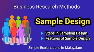 Sample Design | Steps in Sampling Design | Features of a Good Sample Design | Malayalam |