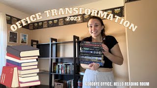 OFFICE TRANSFORMATION!📚 | clean, decorate, and repurpose with me