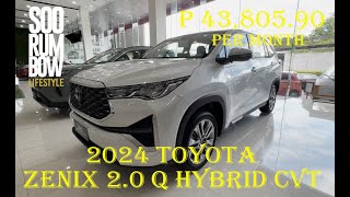 2024 Toyota Zenix 2.0 Q Hybrid CVT Review, Downpayment & Monthly