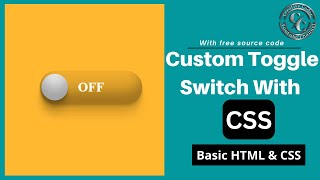 Custom Toggle Switch with Pure CSS | CHECKBOX TOGGLE