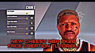 CHEESY TRY HARD FACE CREATION TUTORIAL FOR COMP STAGE UPDATED NBA 2K20 ANY BUILD!