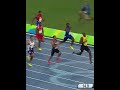 He started smiling mid race! #fast #viral #insane #usainbolt #shorts