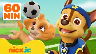 PAW Patrol Pups Play Sports & Learn Healthy Habits! w/ Skye & Chase | 1 Hour Compilation | Nick Jr.