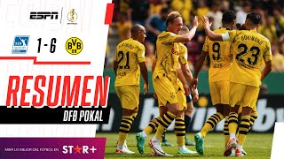 ¡EL DORTMUND DEBUTÓ EN LA COPA CON GOLEADA A DOMICILIO! | Schott Mainz 1-6 B. Dortmund | RESUMEN