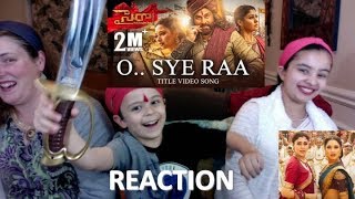 O Sye Raa Video Song (Telugu) - Chiranjeevi / Americans Reaction