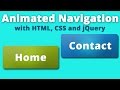 Animated navigation bar - HTML, CSS, jQuery [SIMPLE]
