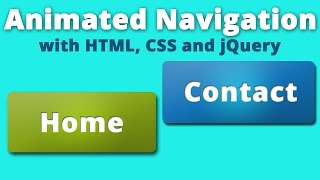 Animated navigation bar - HTML, CSS, jQuery [SIMPLE]