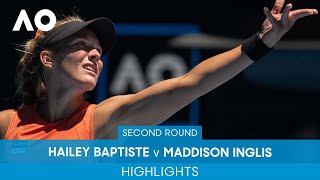Hailey Baptiste v Maddison Inglis Highlights (2R) | Australian Open 2022