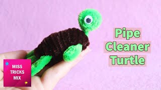 DIY: Easy Pipe Cleaner Turtle | Pipe Cleaner Crafts.