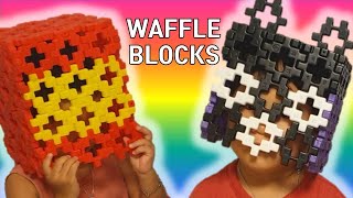 와플블럭으로 영웅가면 만들기 - Waffle blocks with BAEBAETUBE[배배튜브] - वफ़ल ब्लॉक - Bloque de gofres - ワッフルブロック