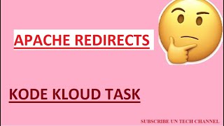 apache redirects | kodekloudtasks | linux | unix