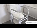 toiletframe in hoogte u0026 breedte verstelbaar toilet ondersteuning hulpmiddelenspecialist.nl