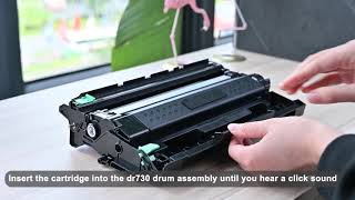 How to Install Compatible Brother Black Toner Cartridge TN830 TN830XL TN730 TN760 TN770 TN450 TN660