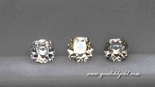 Color in Diamond: Comparing a W-X Color to a Fancy Light Brownish, Greenish Yellow