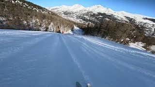 Serre chevalier piste noire Casse du boeuf