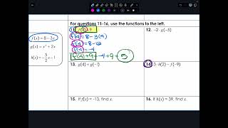 IM1 Function Notation Unit 5 Day 2