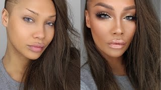 START TO FINISH GLAM BIG EYES CONTOUR HIGHLIGHT | SONJDRADELUXE