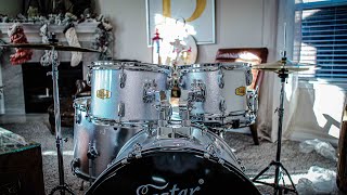 I got a FREE DRUMSET for my daughter // \