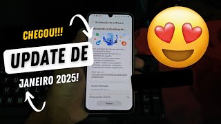 🚨CHEGOU DE NOVO! NOVA ATUALIZAÇÃO DE JANEIRO 2025 NO GALAXY A34 - ATUALIZANDO!📱