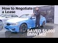 How to SAVE $5,000 on a Lease: BMW M3