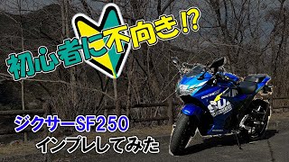 【ジクサーSF250】峠で走るの楽しいけど初心者に不向き⁉【インプレッション】