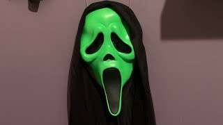 Scream mask Fluorescent green Ghostface mask (Stab)