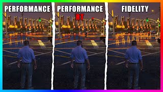 Which Graphics Mode Is BEST In GTA 5? Fidelity VS Performance VS Performance RT! (PS5/Xbox Series X)