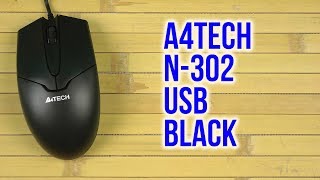 Распаковка A4Tech N-302 USB Black