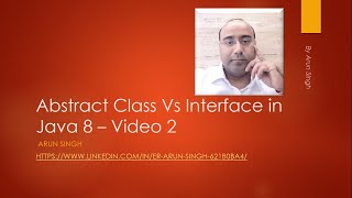 Abstract Class Vs Interface in Java 8 Part2