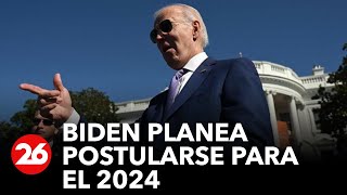 EEUU: Biden planea postularse para las elecciones de 2024