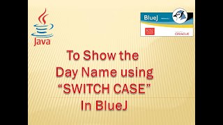 Switch Case in Blue J to Display Day #BlueJ, #JAVA, #ComputerProgramming, #Programming